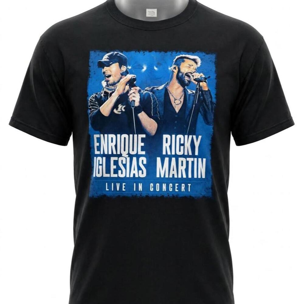 2021 Enrique Iglesias Ricky Martin Tour T-Shirt L Live In Concert